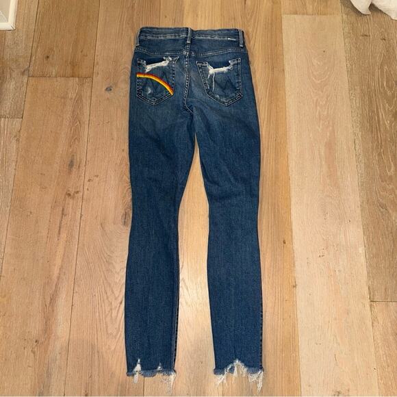 MOTHER High Waisted Looker Ankle Chew Dancing The Hula 26 - Picture 6 of 12